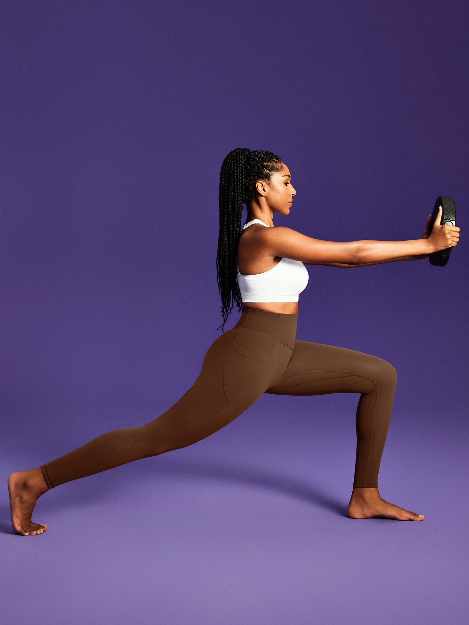 IUGA PowerTight Sandwich Scrunch Butt Lifting No Front Seam Compression Leggings With Pockets