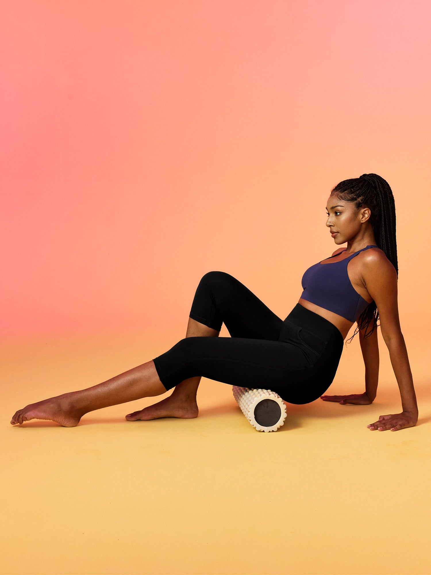 IUGA FlexTight High Waist Denim-Look Capris With Pockets