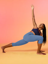 IUGA FlexTight High Waist Denim-Look Capris With Pockets