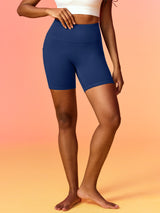 IUGA FlexTight High Waist No Front Seam Scrunch Butt Shorts With Pockets