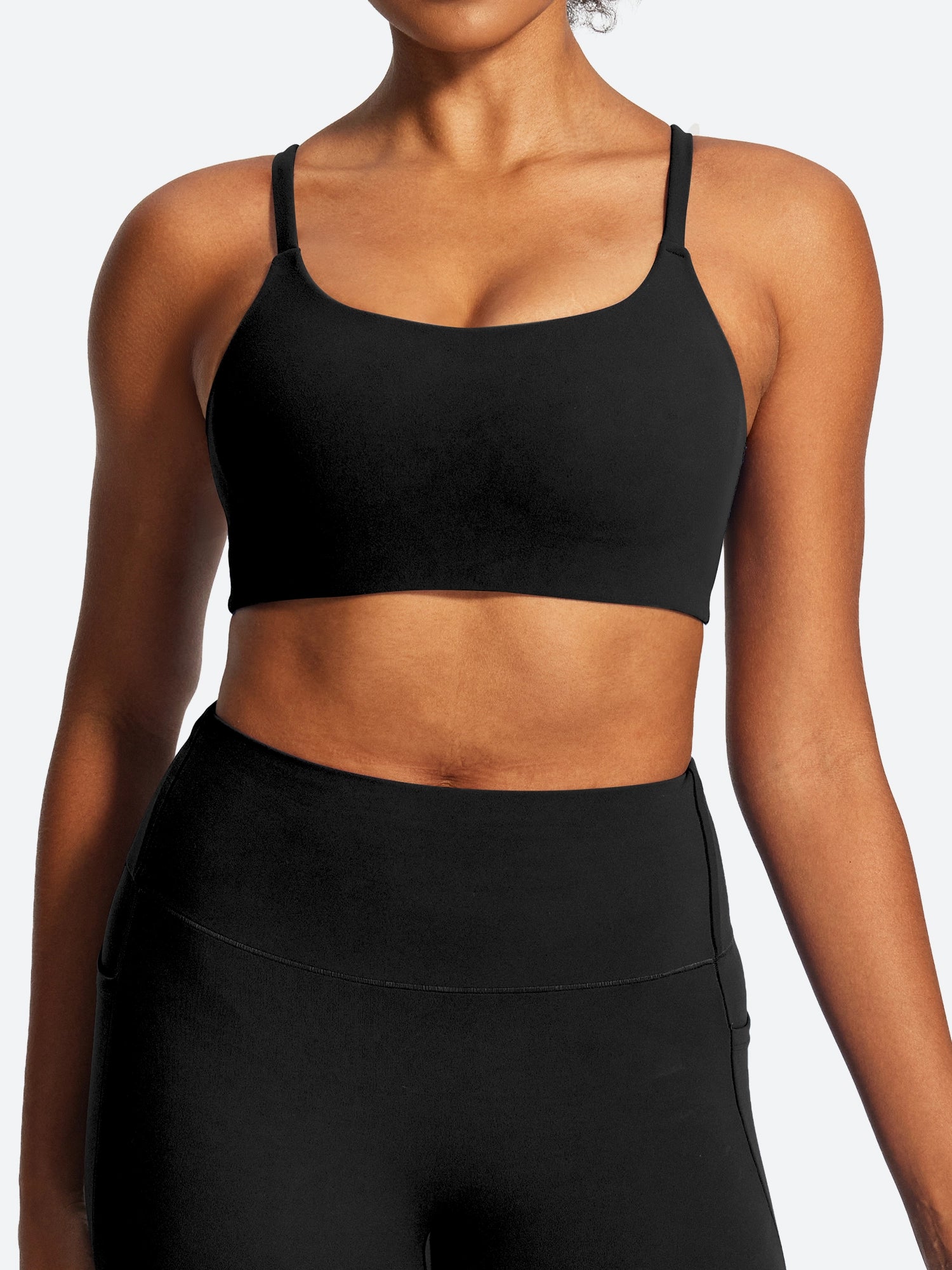 IUGA PowerTight Fixed-Cup Strappy Ultra-Soft Sports Bra | Affordable Yoga Leggings & Activewear by IUGA
