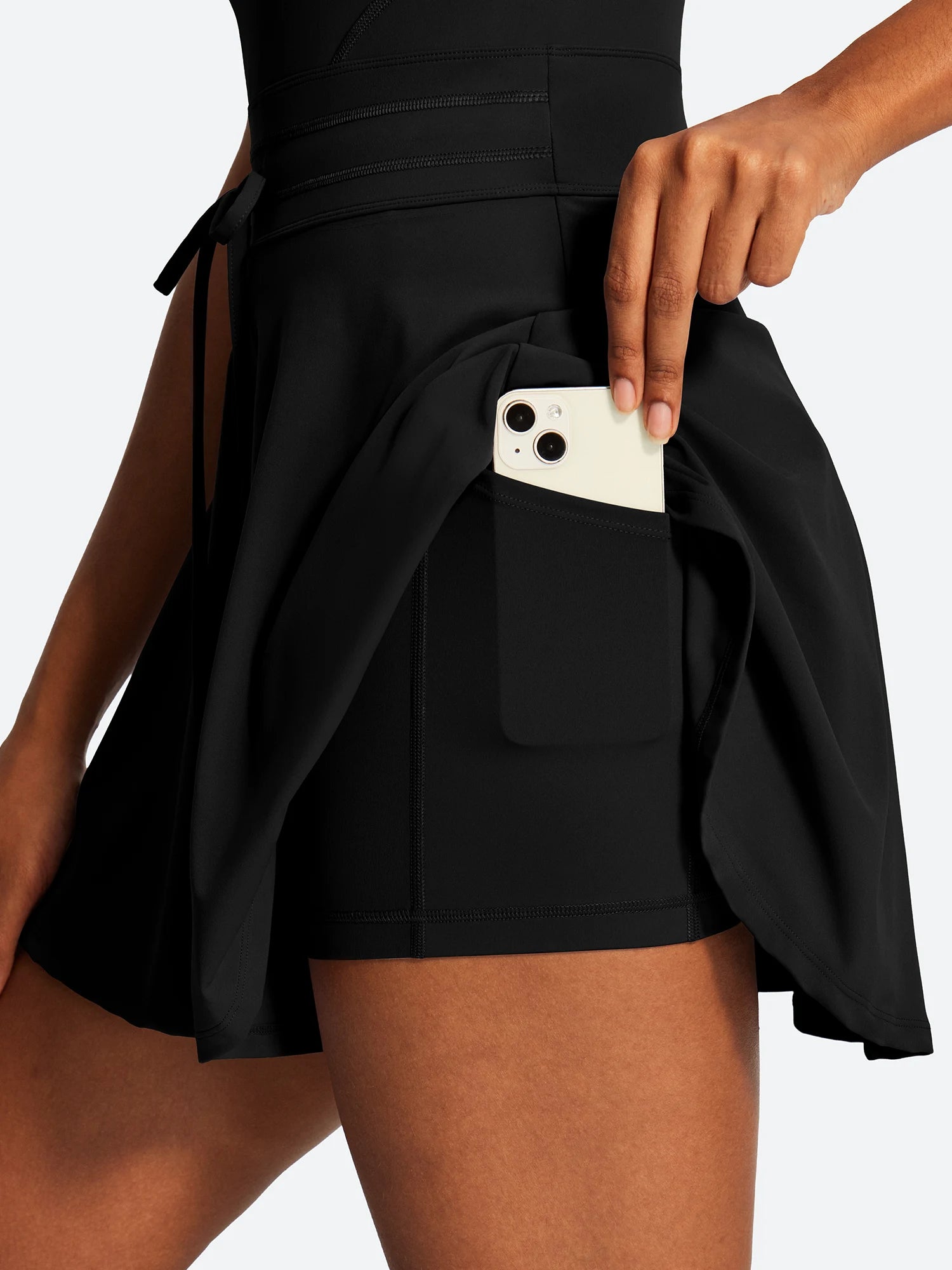 IUGA Tennis Mini Dresses With Built-in Shorts & Pockets | Affordable Yoga Leggings & Activewear by IUGA