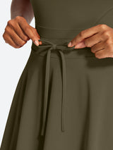 IUGA Tennis Mini Dresses With Built-in Shorts & Pockets | Affordable Yoga Leggings & Activewear by IUGA