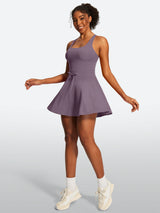 IUGA Tennis Mini Dresses With Built-in Shorts & Pockets | Affordable Yoga Leggings & Activewear by IUGA