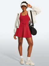 IUGA Tennis Mini Dresses With Built-in Shorts & Pockets | Affordable Yoga Leggings & Activewear by IUGA