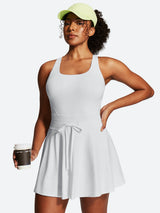 IUGA Tennis Mini Dresses With Built-in Shorts & Pockets | Affordable Yoga Leggings & Activewear by IUGA