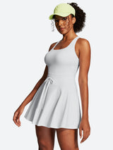 IUGA Tennis Mini Dresses With Built-in Shorts & Pockets | Affordable Yoga Leggings & Activewear by IUGA