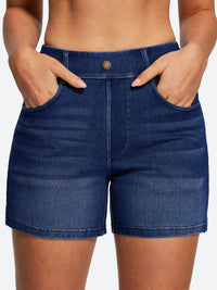 IUGA FlexDenim® Pull On Stretchy High Waist Denim Shorts With Pockets