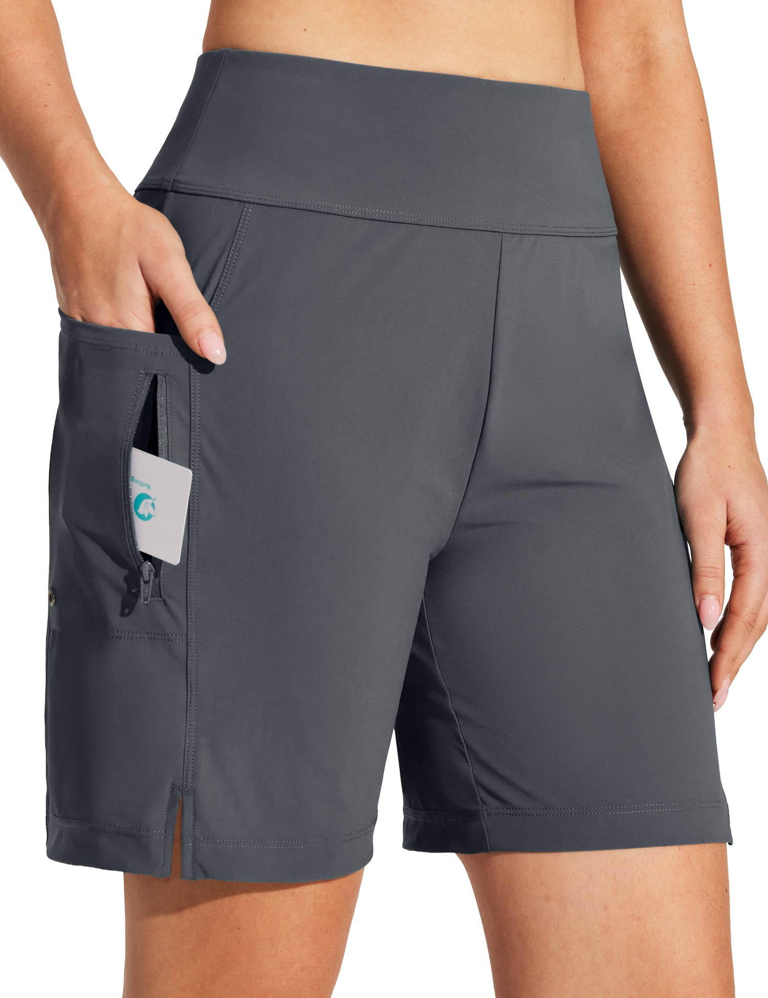 IUGA 7" UPF 50+ High Waisted Quick Dry Swim Board Shorts With Liner Pockets | Affordable Yoga Leggings & Activewear by IUGA