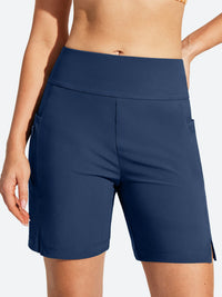 IUGA 7" UPF 50+ High Waisted Quick Dry Swim Board Shorts With Liner Pockets | Affordable Yoga Leggings & Activewear by IUGA
