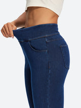 IUGA FlexDenim® High Waist Stretch Pull On Straight-Leg Jeans With Pockets