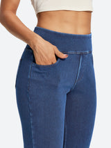 IUGA FlexDenim® High Waist Stretch Pull On Straight-Leg Jeans With Pockets