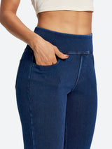 IUGA FlexDenim® High Waist Stretch Pull On Straight-Leg Jeans With Pockets
