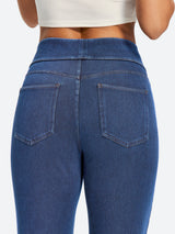 IUGA FlexDenim® High Waist Stretch Pull On Straight-Leg Jeans With Pockets