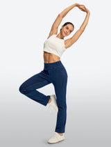 IUGA FlexDenim® High Waist Stretch Pull On Straight-Leg Jeans With Pockets