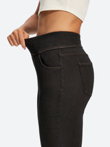 IUGA FlexDenim® High Waist Stretch Pull On Straight-Leg Jeans With Pockets