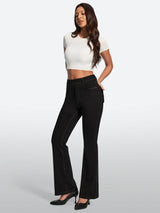 IUGA FlexDenim® Stretch Pull On High Waist Bootcut Jeans With Pockets