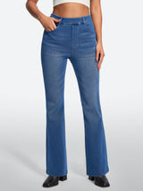 IUGA FlexDenim® Stretch Pull On High Waist Bootcut Jeans With Pockets