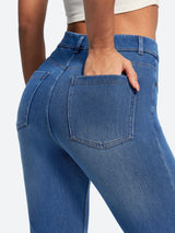 IUGA FlexDenim® Stretch Pull On High Waist Bootcut Jeans With Pockets