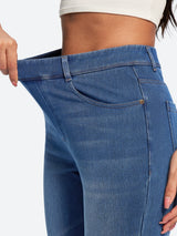 IUGA FlexDenim® Stretch Pull On High Waist Bootcut Jeans With Pockets