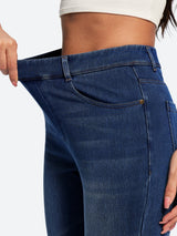 IUGA FlexDenim® Stretch Pull On High Waist Bootcut Jeans With Pockets