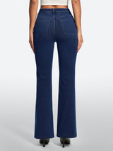 IUGA FlexDenim® Stretch Pull On High Waist Bootcut Jeans With Pockets
