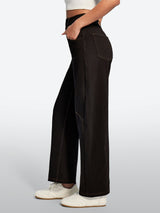 IUGA FlexDenim® Soft Pull-On Barrel-Leg Stretch Denim Pants With 4 Pockets