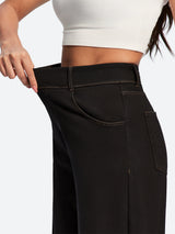 IUGA FlexDenim® Soft Pull-On Barrel-Leg Stretch Denim Pants With 4 Pockets