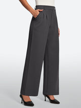 IUGA Wide-Leg Drapey Stretch Work Pants With Pockets | Affordable Yoga Leggings & Activewear by IUGA