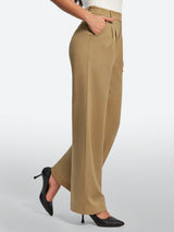 IUGA Wide-Leg Drapey Stretch Work Pants With Pockets | Affordable Yoga Leggings & Activewear by IUGA