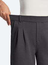 IUGA Wide-Leg Drapey Stretch Work Pants With Pockets | Affordable Yoga Leggings & Activewear by IUGA