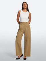 IUGA Wide-Leg Drapey Stretch Work Pants With Pockets | Affordable Yoga Leggings & Activewear by IUGA