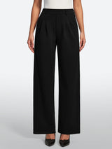 IUGA Wide-Leg Drapey Stretch Work Pants With Pockets | Affordable Yoga Leggings & Activewear by IUGA