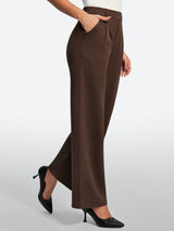 IUGA Wide-Leg Drapey Stretch Work Pants With Pockets | Affordable Yoga Leggings & Activewear by IUGA