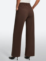 IUGA Wide-Leg Drapey Stretch Work Pants With Pockets | Affordable Yoga Leggings & Activewear by IUGA