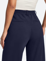 IUGA Wide-Leg Drapey Stretch Work Pants With Pockets | Affordable Yoga Leggings & Activewear by IUGA