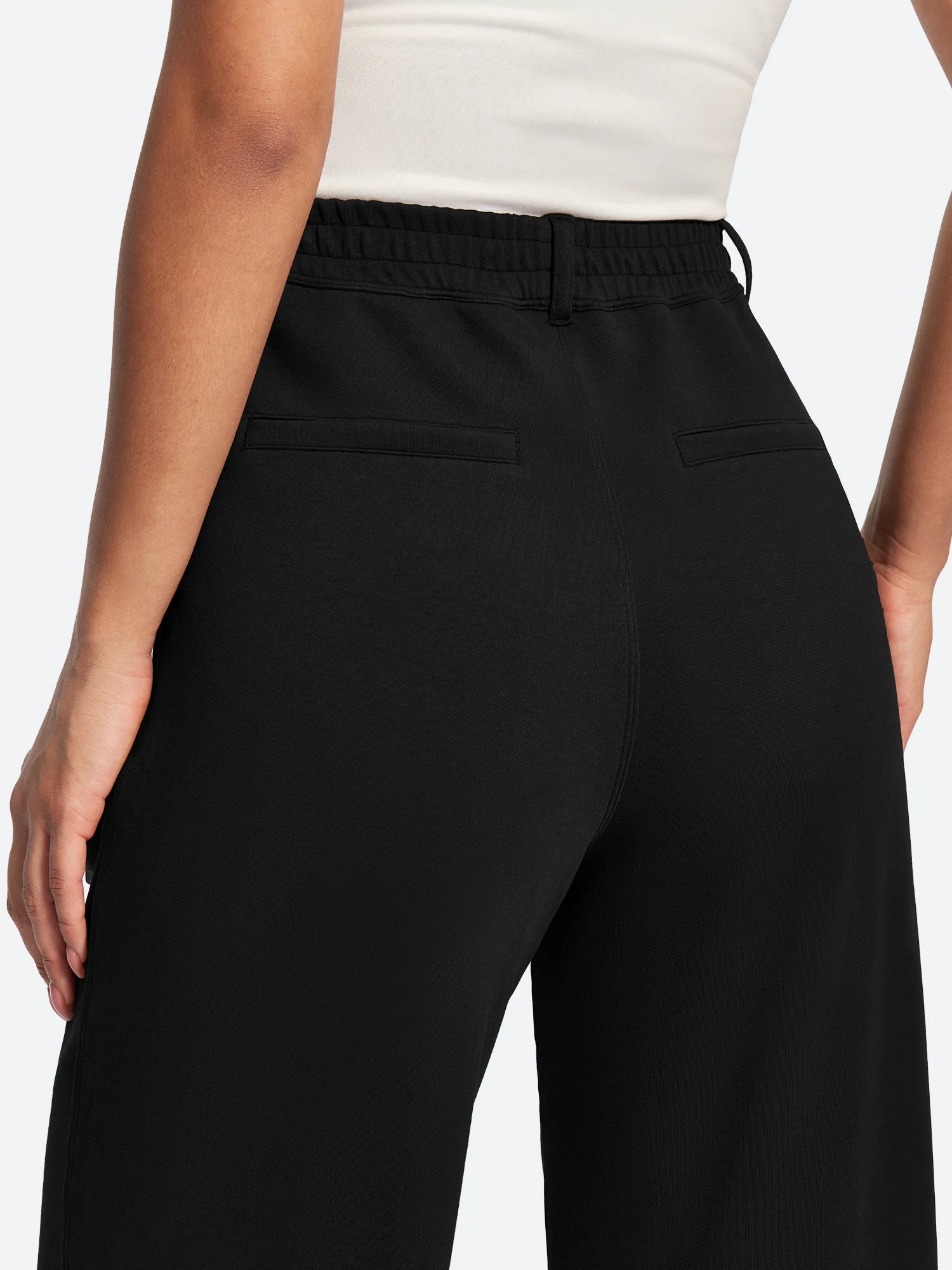 IUGA Wide-Leg Drapey Stretch Work Pants With Pockets | Affordable Yoga Leggings & Activewear by IUGA