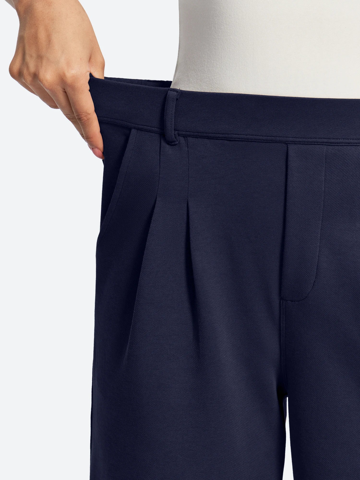 IUGA Wide-Leg Drapey Stretch Work Pants With Pockets | Affordable Yoga Leggings & Activewear by IUGA