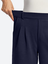 IUGA Wide-Leg Drapey Stretch Work Pants With Pockets | Affordable Yoga Leggings & Activewear by IUGA