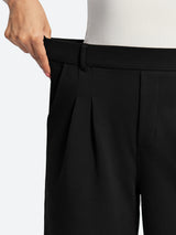 IUGA Wide-Leg Drapey Stretch Work Pants With Pockets | Affordable Yoga Leggings & Activewear by IUGA