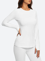 IUGA Women’s Thermal Fleece Set Stretch Base Layer With Thumbholes