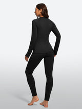 IUGA Women’s Thermal Fleece Set Stretch Base Layer With Thumbholes