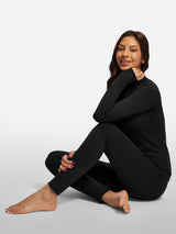 IUGA Women’s Thermal Fleece Set Stretch Base Layer With Thumbholes