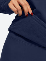 IUGA Women’s Thermal Fleece Set Stretch Base Layer With Thumbholes