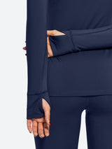 IUGA Women’s Thermal Fleece Set Stretch Base Layer With Thumbholes