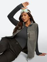 IUGA Women’s Thermal Fleece Set Stretch Base Layer With Thumbholes