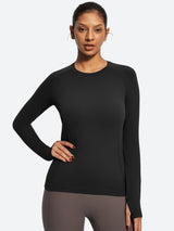 IUGA Long Sleeve Active Top Seamless Stretch Workout Shirt With Thumbholes | Affordable Yoga Leggings & Activewear by IUGA