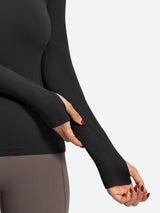 IUGA Long Sleeve Active Top Seamless Stretch Workout Shirt With Thumbholes | Affordable Yoga Leggings & Activewear by IUGA