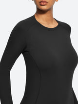 IUGA Long Sleeve Active Top Seamless Stretch Workout Shirt With Thumbholes | Affordable Yoga Leggings & Activewear by IUGA