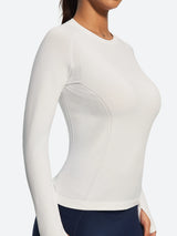 IUGA Long Sleeve Active Top Seamless Stretch Workout Shirt With Thumbholes | Affordable Yoga Leggings & Activewear by IUGA